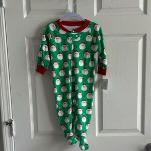 Sara's Prints Festive Green and Red Baby Onesie